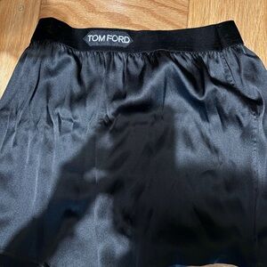 Tom Ford Classic Black boxer satin shorts